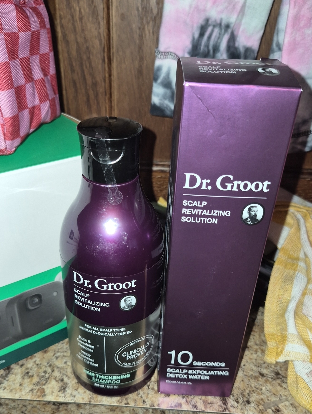 Scalp Revitalizing Solution & Thickening Shampoo- Dr Groot Nwt